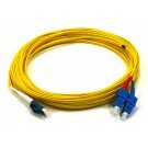 Monoprice Fiber Optic Cable, LC/SC, Single Mode, Duplex - 10 meter (9/125 Type) - Yellow