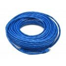 Monoprice 75FT 24AWG Cat5e 350MHz UTP Bare Copper Ethernet Network Cable - Blue