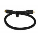Monoprice - 2ft 24AWG CL2 High Speed HDMI® Cable w/ Net Jacket - Black