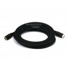 Monoprice 12ft 24AWG CL2 High Speed HDMI Cable w/ Net Jacket - Black