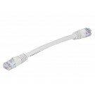 Monoprice - 0.5FT 24AWG Cat5e 350MHz UTP Bare Copper Ethernet Network Cable - White