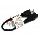 Monoprice - 1ft 18AWG Power Cord Cable w/ 3 Conductor PC Power Connector Socket (C13/5-15P) - Black