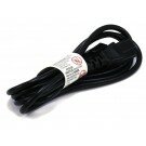 Monoprice - 6ft 18AWG Power Cord Cable w/ 3 Conductor PC Power Connector Socket (C13/5-15P) - Black