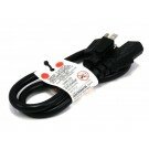 Monoprice - 2ft 16AWG Power Cord Cable w/ 3 Conductor PC Power Connector Socket (C13/5-15P) - Black