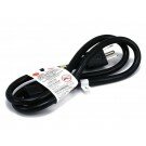 Monoprice - 3ft 16AWG Power Cord Cable w/ 3 Conductor PC Power Connector Socket (C13/5-15P) - Black