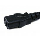 Monoprice 6ft 16AWG Power Cord Cable w/ 3 Conductor PC Power Connector Socket (C13/5-15P) - Black