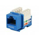 Monoprice Cat5E Punch Down Keystone Jack - Blue
