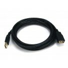 Monoprice 10ft USB 2.0 A Male to A Female Extension 28/24AWG Cable (Gold Plated)