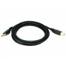 Monoprice - 6ft USB 2.0 A Male to B Male 28/24AWG Cable - (Gold Plated)