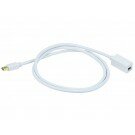 Monoprice - 3ft 32AWG Mini DisplayPort Male to Female Extension Cable - White