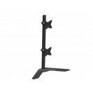 Monoprice Adjustable Tilting DUAL Desk Mount Bracket for LCD LED (Max 33Lbs, 10~23inch) - Black