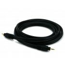 Monoprice - 6ft Premium 3.5mm Stereo Male to 3.5mm Stereo Male 22AWG Cable (Gold Plated) - Black