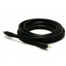 Monoprice - 10ft Premium 3.5mm Stereo Male to 3.5mm Stereo Male 22AWG Cable (Gold Plated) - Black