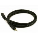 Monoprice - 3ft Premium 3.5mm Stereo Male to 3.5mm Stereo Female 22AWG Extension Cable (Gold Plated) - Black