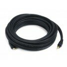 Monoprice - 20ft Premium 3.5mm Stereo Male to 3.5mm Stereo Female 22AWG Extension Cable (Gold Plated) - Black