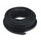 Monoprice - 75ft Premium 3.5mm Stereo Male to 3.5mm Stereo Female 22AWG Extension Cable (Gold Plated) - Black