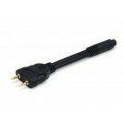 Monoprice - 6inch Premium 3.5mm Stereo Female to (2) 3.5mm Stereo Male (Gold Plated) - Black