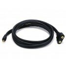 Monoprice 6ft Premium 3.5mm Stereo Male to (2) 3.5mm Stereo Female Cable (Gold Plated) - Black