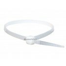 Monoprice Cable Tie 4 inch 18LBS, 100pcs/Pack - White