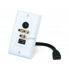 Monoprice HDMI® | 3 RCA Component | Toslink Wall Plate - Coupler Type (Rev. 2)