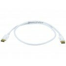 Monoprice 3ft 28AWG DisplayPort Cable - White