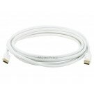 Monoprice 15ft 28AWG DisplayPort Cable - White