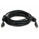 Monoprice - 15ft 28AWG Standard HDMI® Cable With Ethernet w/ Ferrite Cores - Black