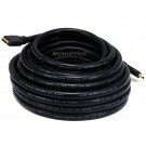 Monoprice 35ft 22AWG CL2 Standard Speed w/ Ethernet HDMI Cable - Black