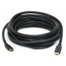 Monoprice - 25ft 26AWG CL2 Standard HDMI® Cable With Ethernet - Black