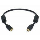 Monoprice - 1.5ft 28AWG High Speed HDMI® Cable With Ethernet w/ Ferrite Cores - Black
