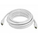 Monoprice - 20ft 24AWG CL2 Standard HDMI® Cable With Ethernet - White
