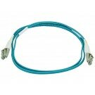 Monoprice 10Gb Fiber Optic Cable, LC/LC, Multi Mode, Duplex - 1 Meter (50/125 Type) - Aqua