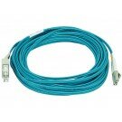 Monoprice 10Gb Fiber Optic Cable, LC/SC, Multi Mode, Duplex - 10 Meter (50/125 Type) - Aqua