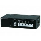 Monoprice - 4x2 Matrix HDMI® Powered Mini Switch w/ Remote