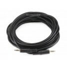 Monoprice - 25ft 3.5mm Stereo Plug/Plug M/M Cable - Black