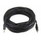 Monoprice - 50ft 3.5mm Stereo Plug/Plug M/M Cable - Black