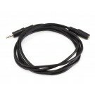 Monoprice - 6ft 3.5mm Stereo Plug/Jack M/F Cable - Black