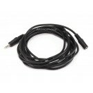 Monoprice - 12ft 3.5mm Stereo Plug/Jack M/F Cable - Black