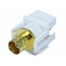 Monoprice - Keystone Jack - Modular BNC (White)