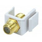 Keystone Jack - Modular F Type (White)