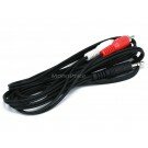 Monoprice - 6ft 3.5mm Stereo Plug/2 RCA Plug Cable - Black