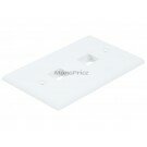 Monoprice Wall Plate for Keystone, 2 Hole - White