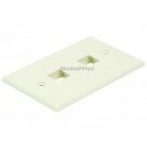 Monoprice Wall Plate for Keystone, 2 Hole - Ivory