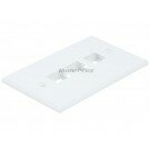 Monoprice - Wall Plate for Keystone, 3 Hole - White