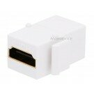 Monoprice Keystone Jack - HDMI Female to Female Coupler Adapter (White)