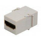 Monoprice Keystone Jack - HDMI Female to Female Coupler Adapter (Ivory)