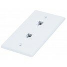 Monoprice - Wall Plate Jacks 6P6C Double - Smooth Type
