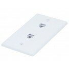 Monoprice - Wall Plate Jacks 8P8C Double - Smooth Type