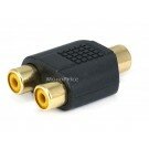 Monoprice - RCA Jack to 2 RCA Jack Splitter Adaptor - Gold Plated
