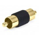Monoprice - RCA Plug to RCA Plug Adaptor - Gold Plated